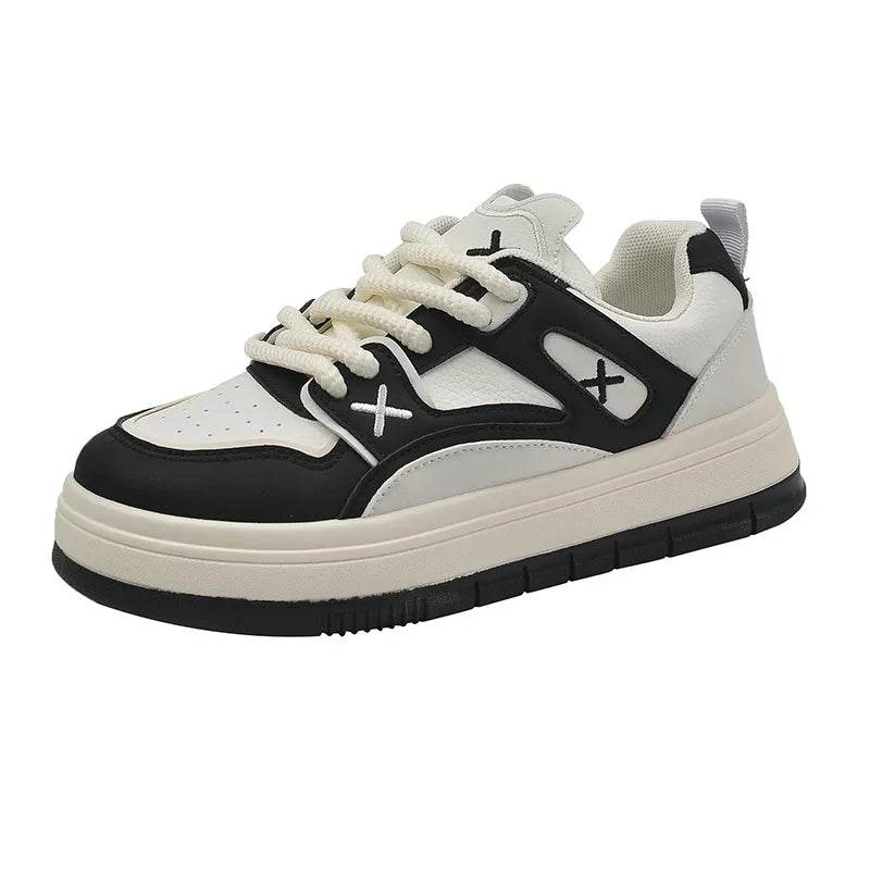 Round Toe Lace Up Sneakers - Tredona LLC