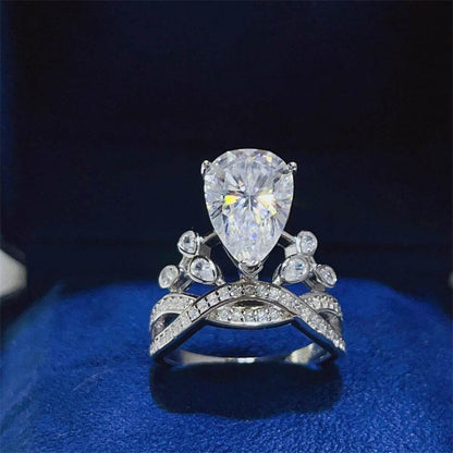 5 Carat Moissanite 925 Sterling Silver Ring - Tredona LLC