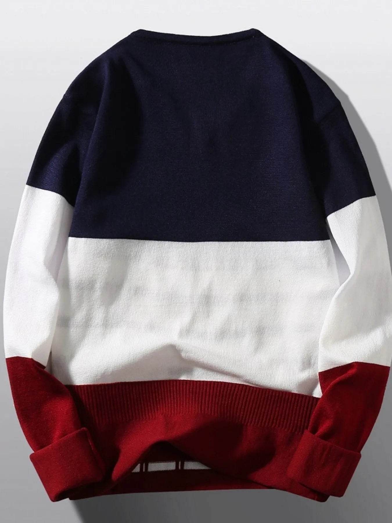 Men's V-Neck Long Sleeve Sweater - Tredona LLC