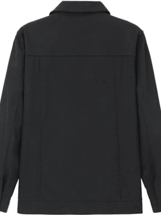 Men's Full Size Button Up Long Sleeve Jacket Plus Size - Tredona LLC