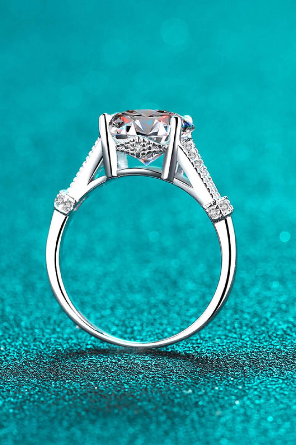Unpredictable Day 3 Carat Moissanite Ring - Tredona LLC