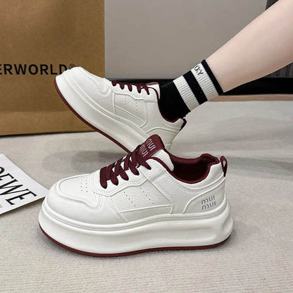 Round Toe Platform Sneakers - Tredona LLC