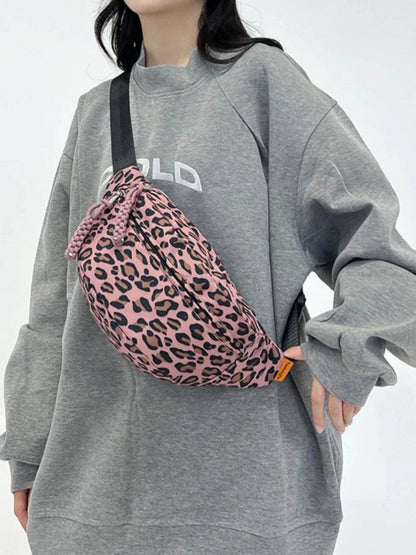 Leopard Nylon Crossbody Bag - Tredona LLC