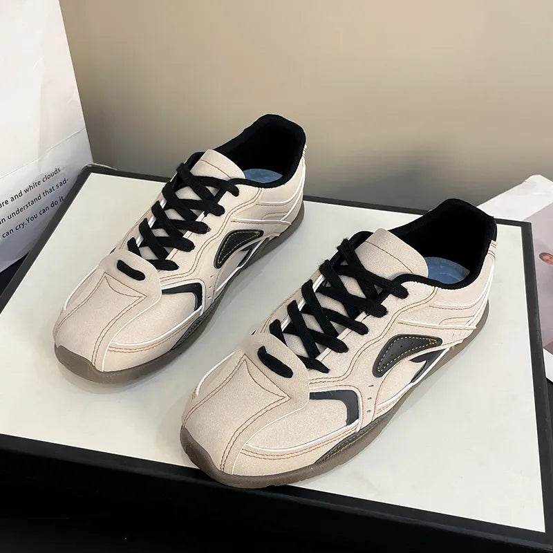 Contrast Flat Sneakers - Tredona LLC