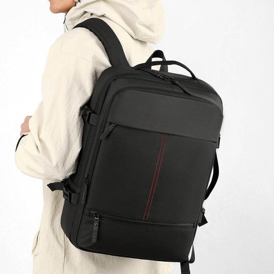 Multi-functional Boarding Solid Color Backpack Men's Waterproof Large Capacity Travel Backpack - Tredona LLC