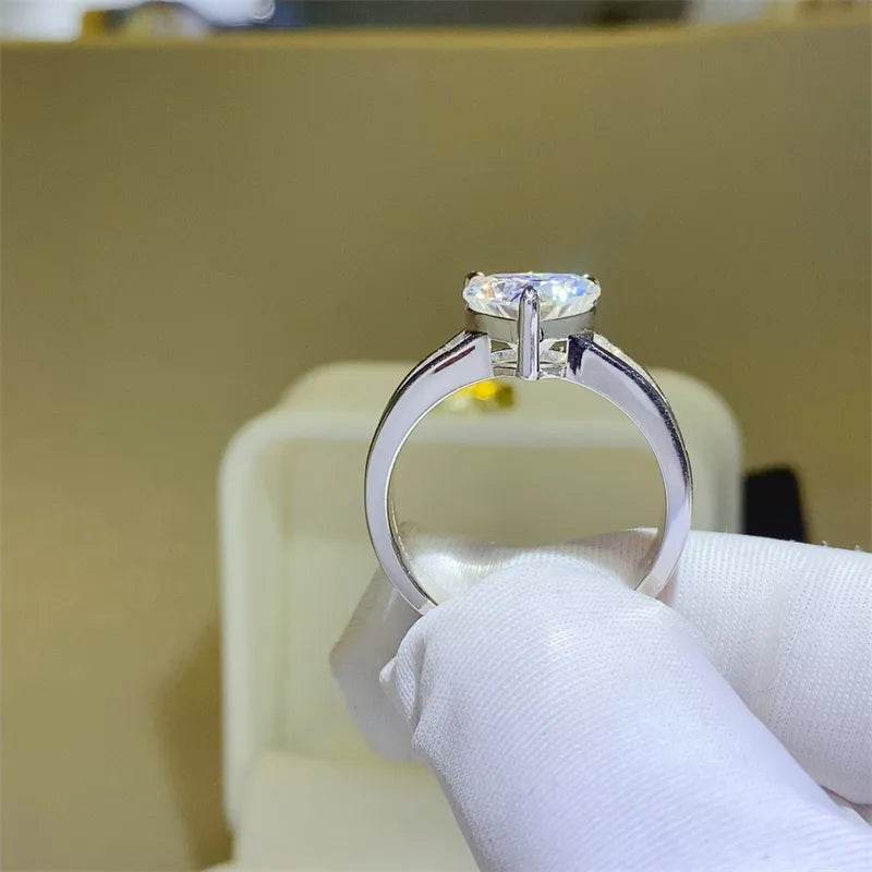 3 Carat Moissanite 925 Sterling Silver Ring - Tredona LLC