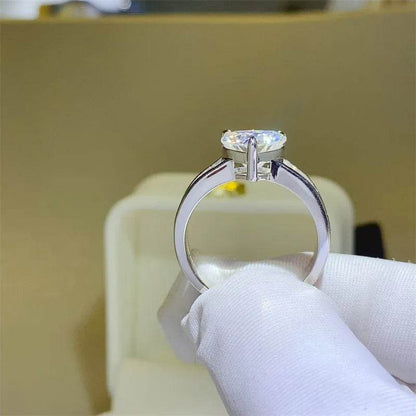 3 Carat Moissanite 925 Sterling Silver Ring - Tredona LLC