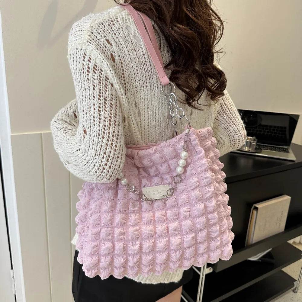 Bubble Textured Tote Bag - Tredona LLC