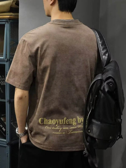 Men's Full Size Freedom Vintage Round Neck T-Shirt Plus Size - Tredona LLC