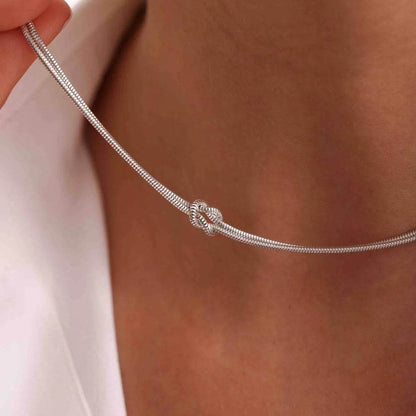 Titanium Steel Knotted Necklace - Tredona LLC