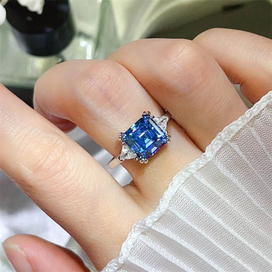 3 Carat Moissanite 925 Sterling Silver Ring - Tredona LLC