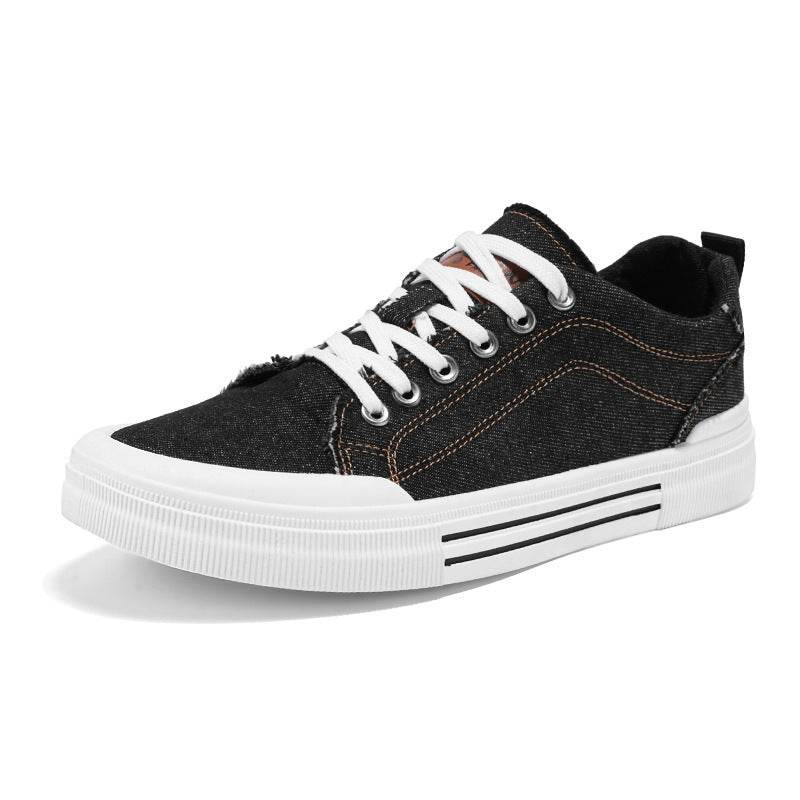 Men's Korean-style Fashion Plus Size Low-top Casual Denim All-matching Sneakers - Tredona LLC