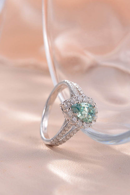 1 Carat Moissanite 925 Sterling Silver Ring - Tredona LLC