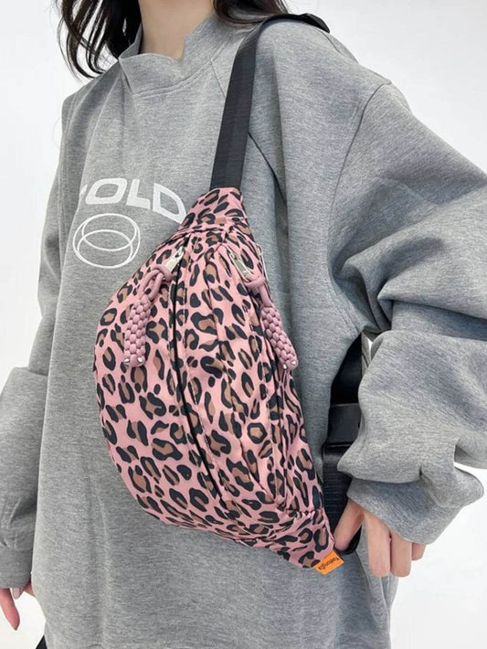 Leopard Nylon Crossbody Bag - Tredona LLC