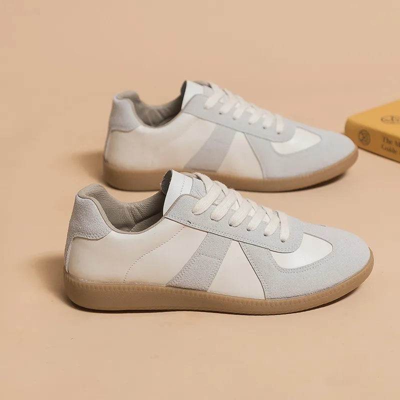 Lace Up Round Toe Sneakers - Tredona LLC