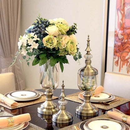 Metal Vase European Style Living Room Decoration Home Decoration Ornaments - Tredona LLC
