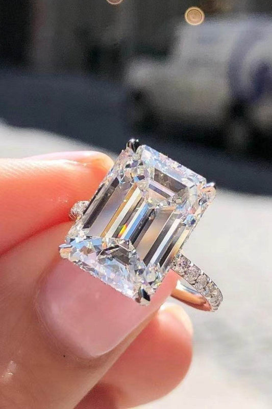 5 Carat Moissanite Side Stone Ring - Tredona LLC