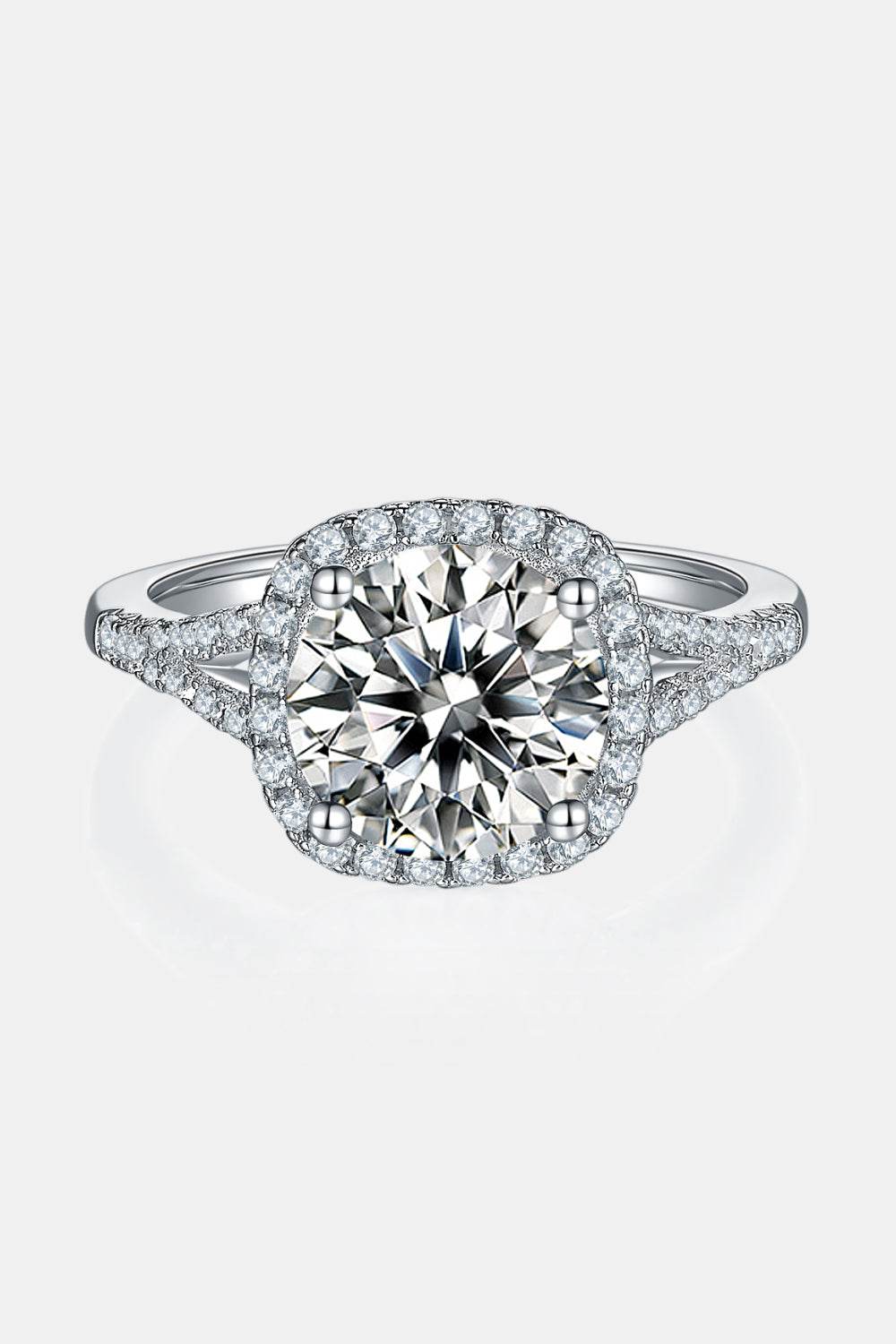 3 Carat Moissanite Halo Ring - Tredona LLC