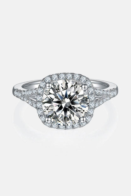3 Carat Moissanite Halo Ring - Tredona LLC