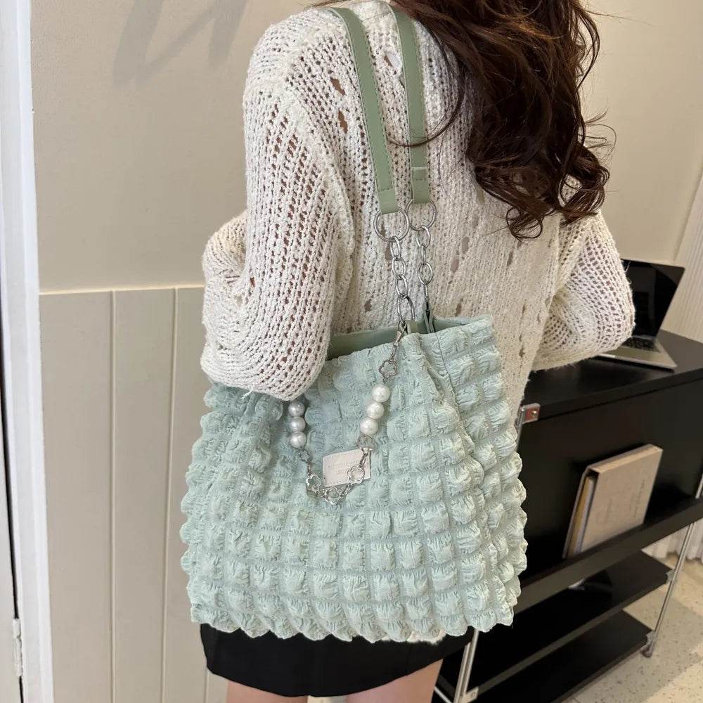 Bubble Textured Tote Bag - Tredona LLC