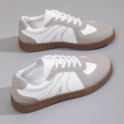 Lace Up Round Toe Sneakers - Tredona LLC