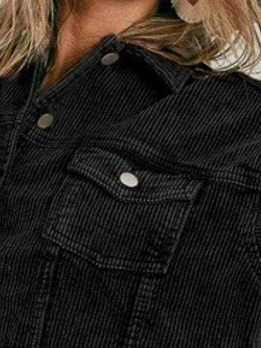 BiBi Vintage Washed Corduroy Jacket - Tredona LLC