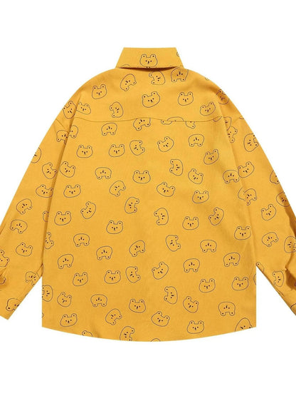 Men's Printed Button-Up Shirt - Tredona LLC