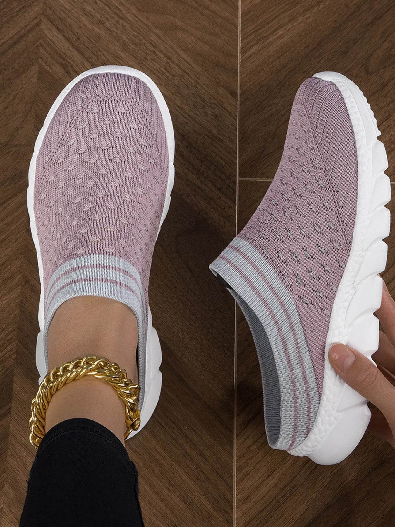 Breathable Mesh Slip-On Sneakers - Tredona LLC