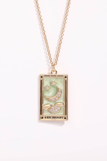 Tarot Card Pendant Stainless Steel Necklace - Tredona LLC