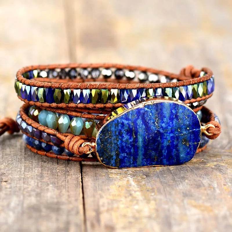 Lapis Lazuli Layered Bracelet - Tredona LLC