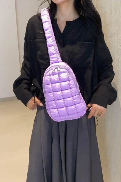Quilted Nylon Crossbody Bag - Tredona LLC