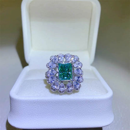3 Carat Moissanite 925 Sterling Silver Ring - Tredona LLC
