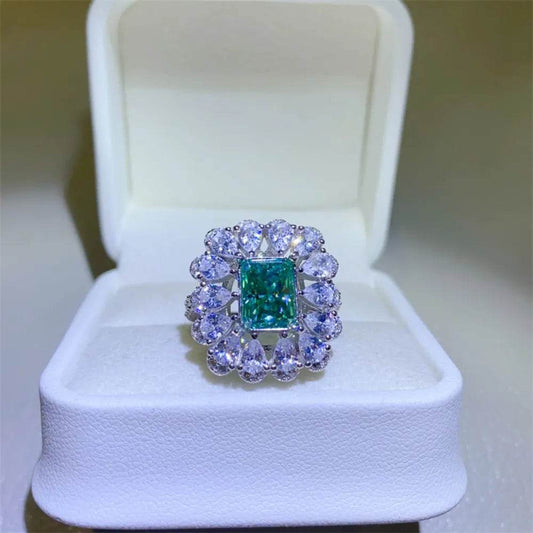 3 Carat Moissanite 925 Sterling Silver Ring - Tredona LLC