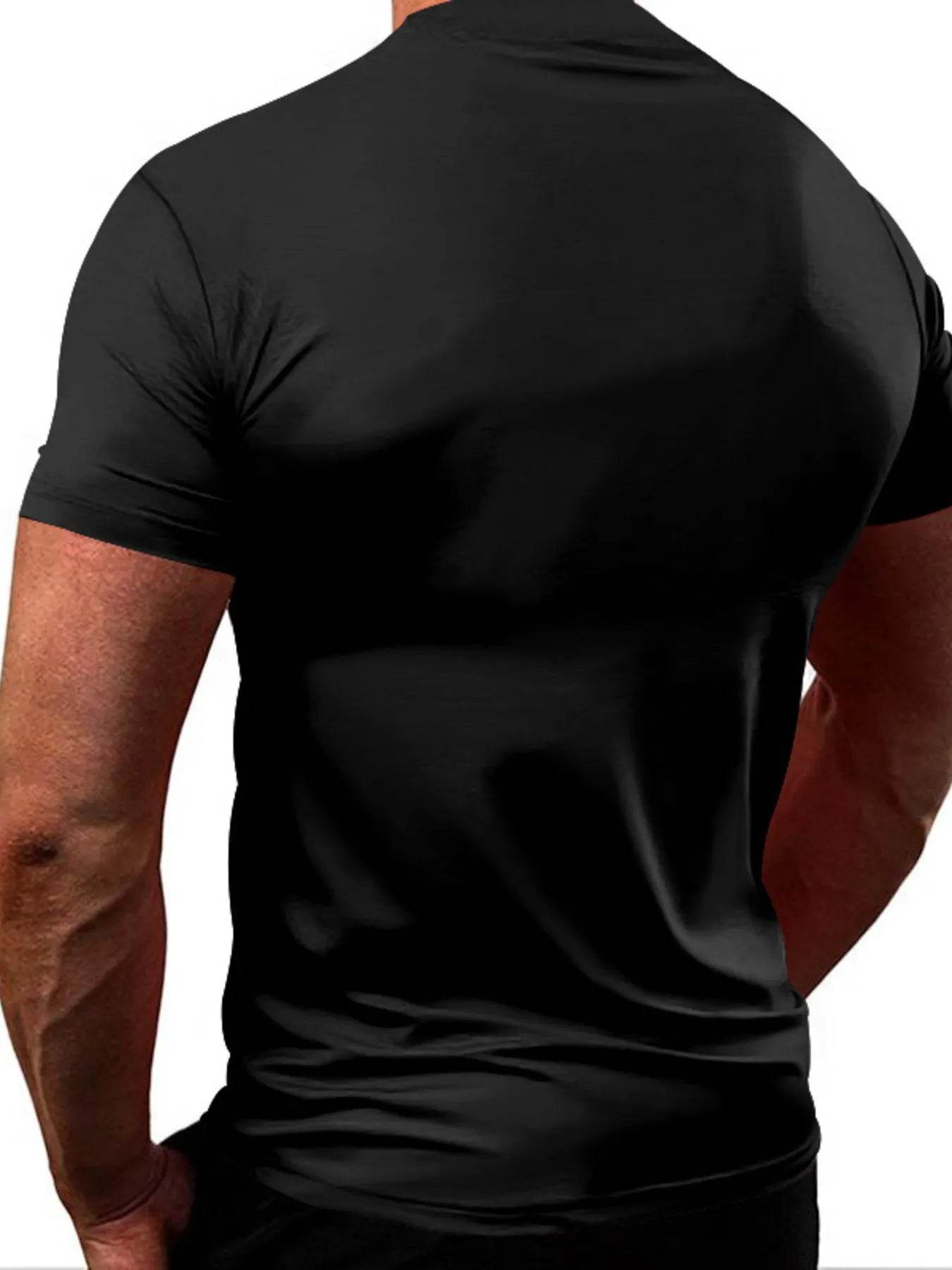 Men's Full Size Round Neck Short Sleeve T-Shirt Plus Size - Tredona LLC