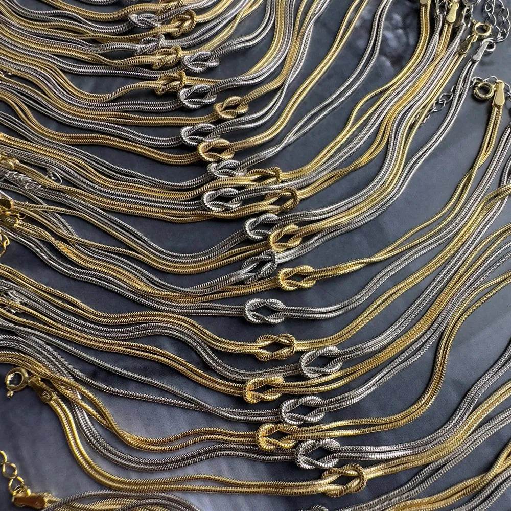 Titanium Steel Knotted Necklace - Tredona LLC