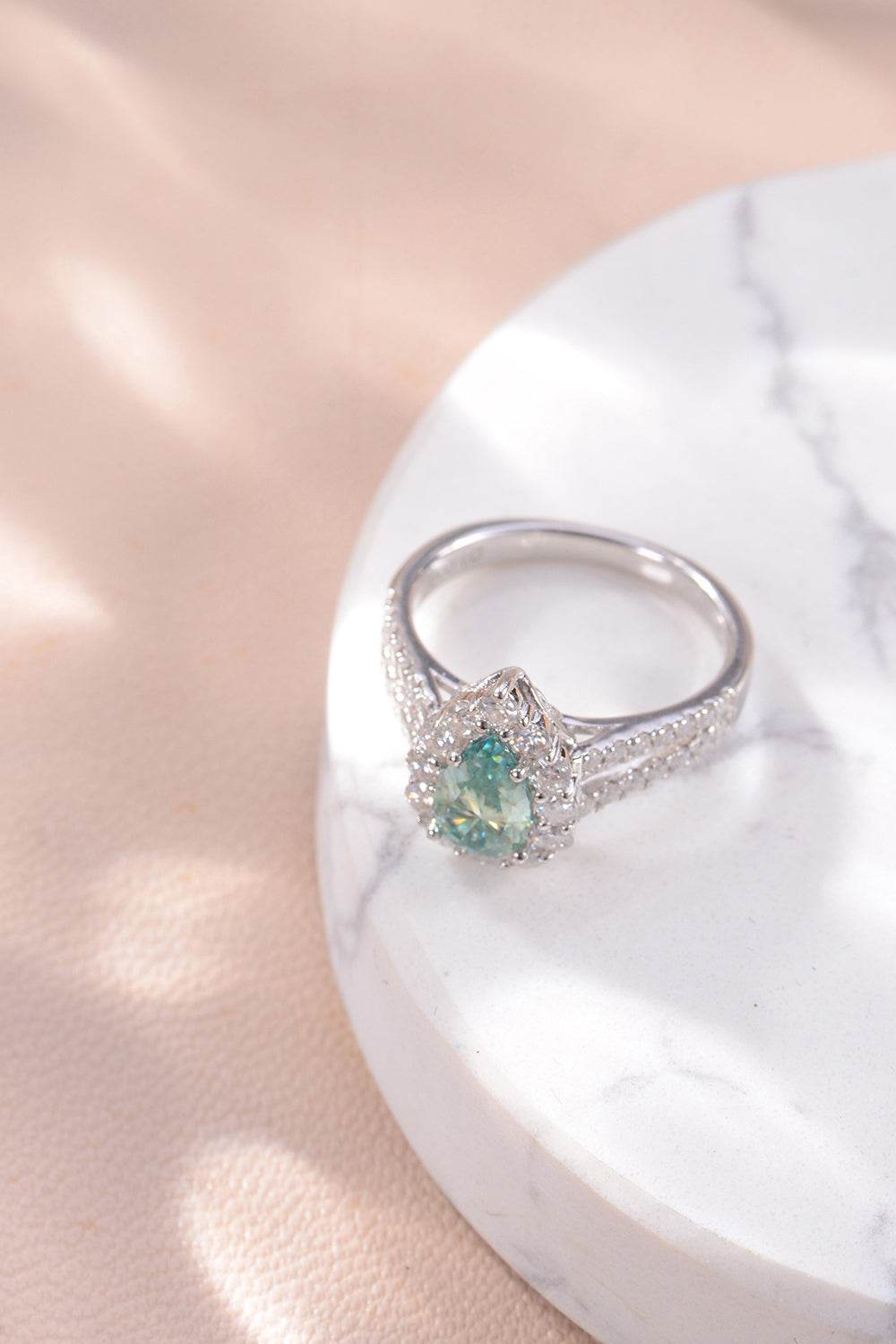 1 Carat Moissanite 925 Sterling Silver Ring - Tredona LLC