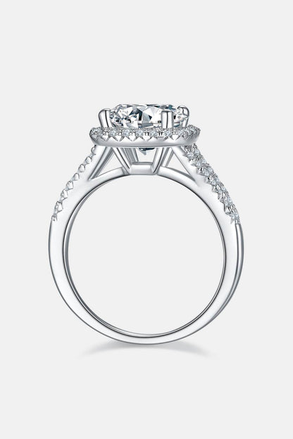 3 Carat Moissanite Halo Ring - Tredona LLC