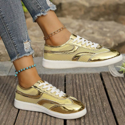 Mesh Lace Up Sneakers - Tredona LLC