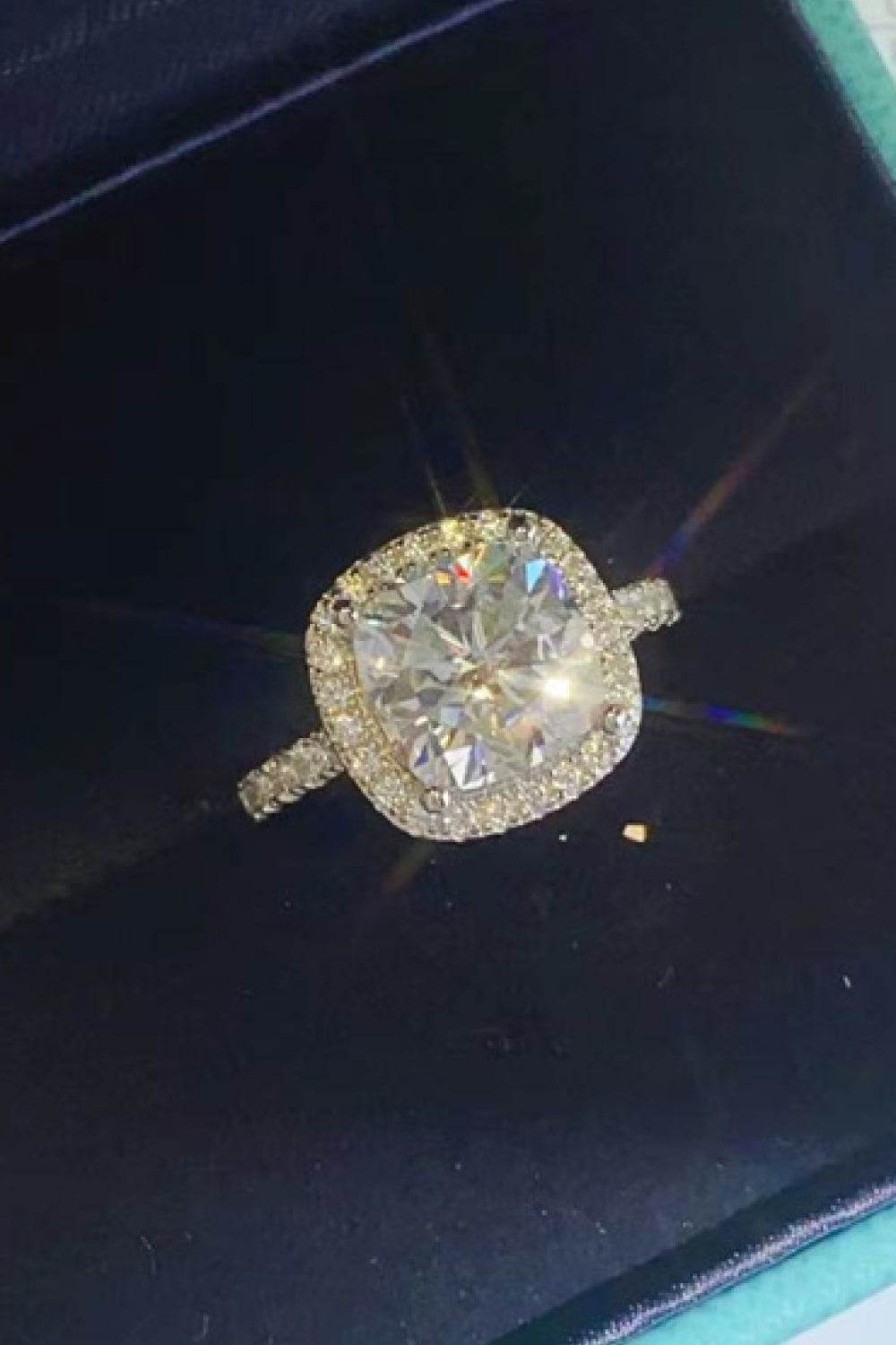 3 Carat Moissanite 925 Sterling Silver Square Ring - Tredona LLC
