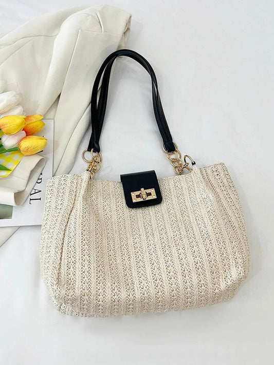 Woven Straw Shoulder Bag - Tredona LLC