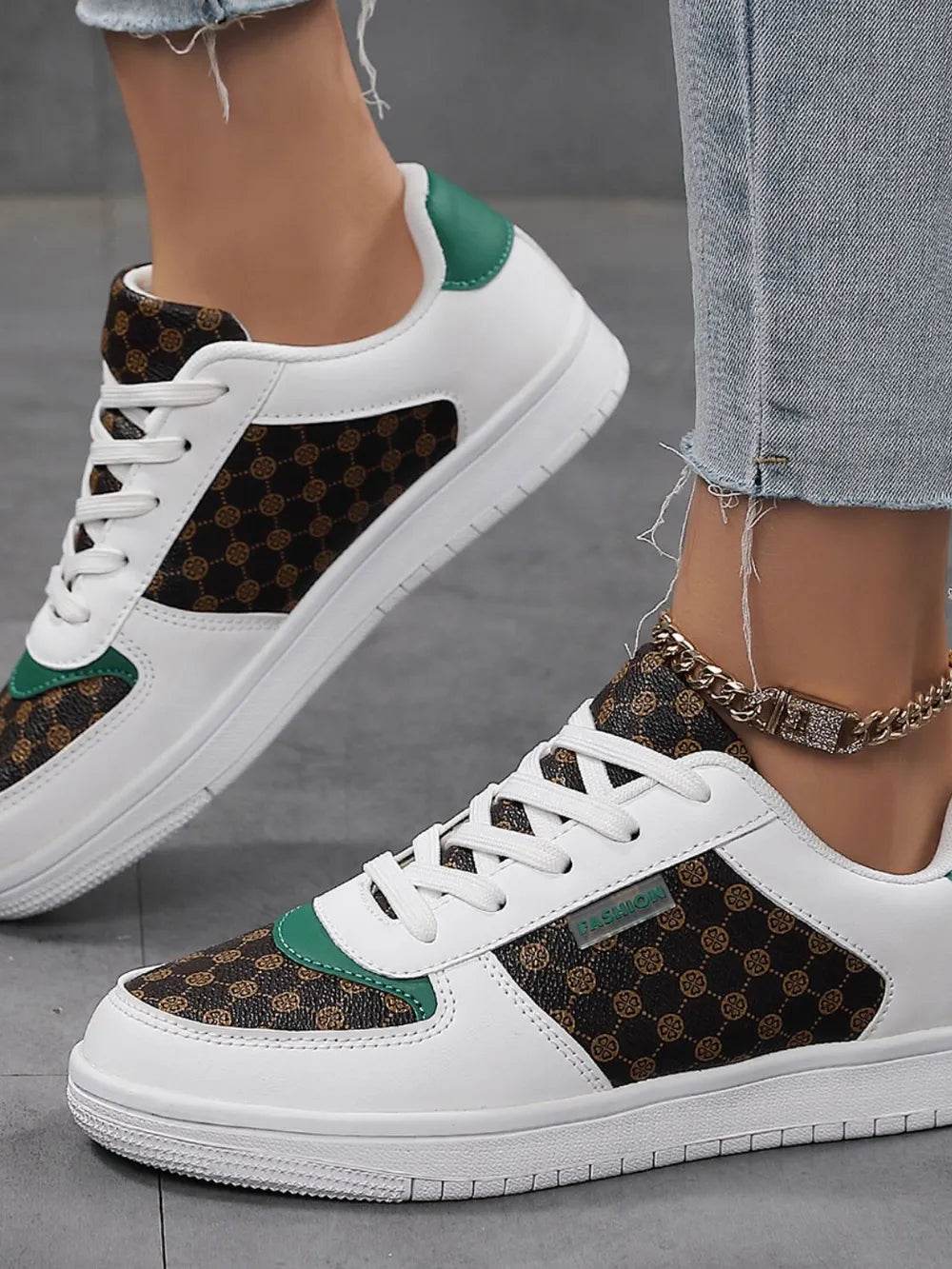 Round Toe Flats Sneakers - Tredona LLC