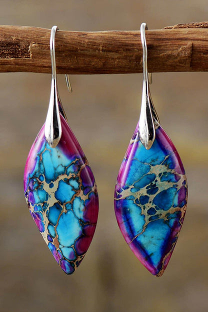 Handmade Natural Stone Dangle Earrings - Tredona LLC
