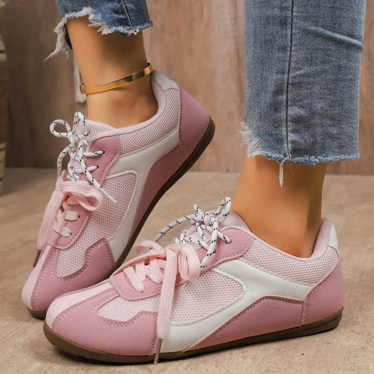 Round Toe Platform Sneakers - Tredona LLC