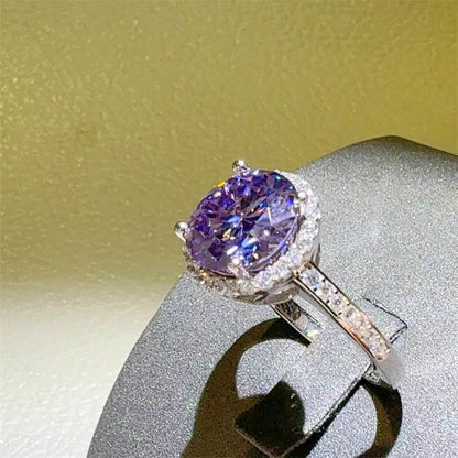 3 Carat Moissanite Zircon 925 Sterling Silver Ring - Tredona LLC