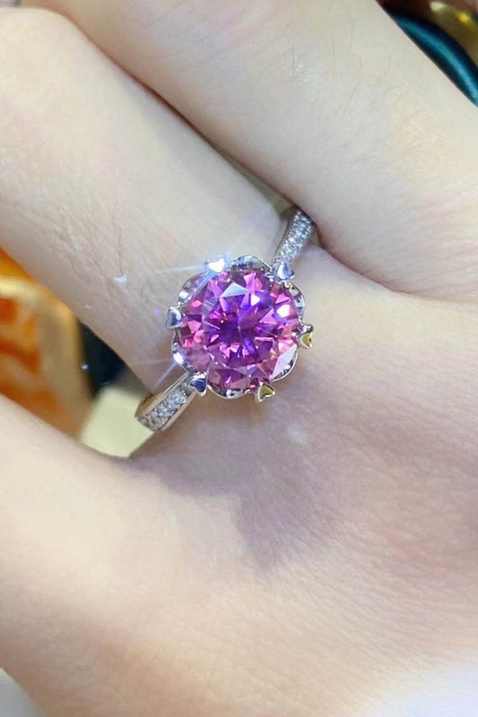 Shining For You 2 Carat Moissanite 925 Sterling Silver Ring - Tredona LLC