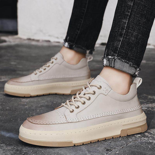 First Layer Cowhide Comfortable Fashion Men's Casual Shoes Sneaker - Tredona LLC
