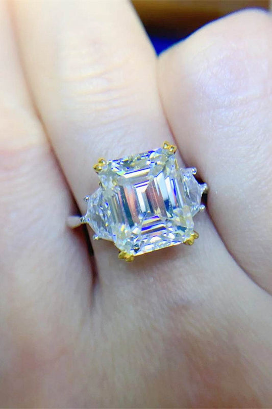 5 Carat Moissanite 925 Sterling Silver Ring - Tredona LLC