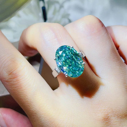 5 Carat Moissanite 925 Sterling Silver Ring - Tredona LLC