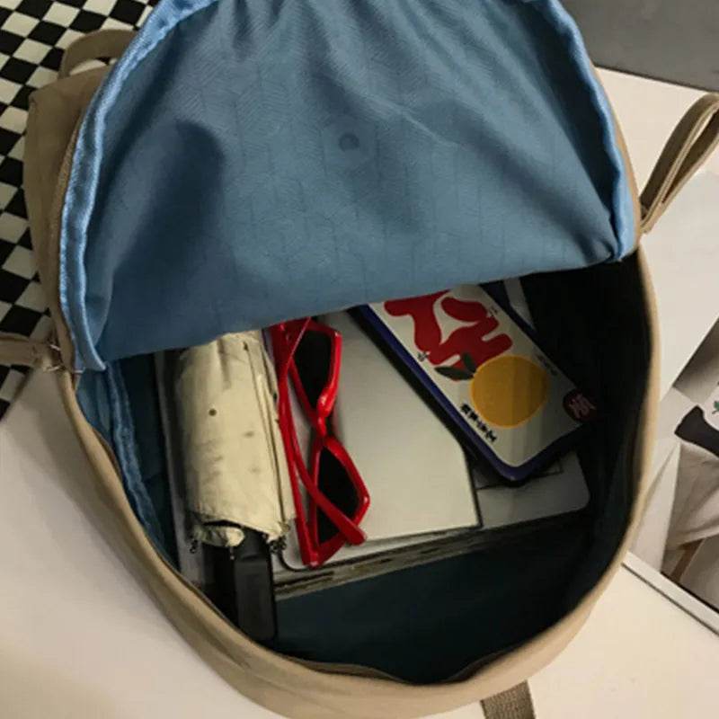 Zip Cotton Backpack Bag - Tredona LLC