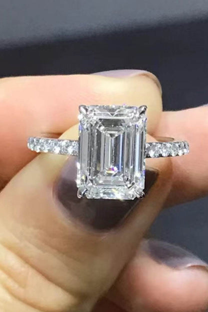 5 Carat Moissanite Side Stone Ring - Tredona LLC